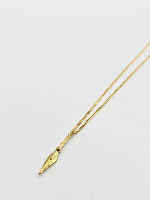 GOLD DROP DOWN ARROW NECKLACE
