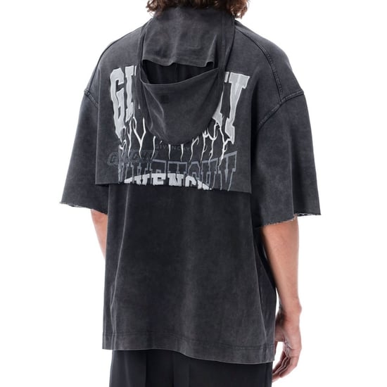 Givenchy Overlapped Design Grey T-Shirt