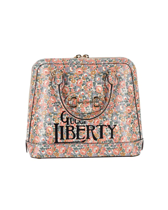 Gucci 1955 Horsebit Liberty London Blumen-Tote aus mehrfarbigem Leder - Image 1