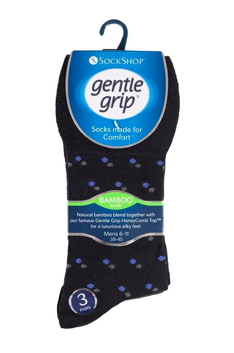 Sock Shop Gentle Grip - 6 Paar nicht elastische Bambus-Socken für Herren - SOMRM03 - Image 2