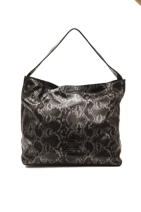 Pompei Donatella Grey Leather épaule pour femmes - Image 1