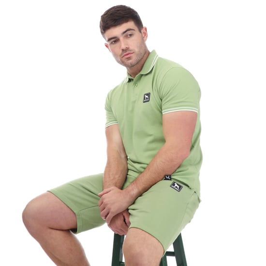 Herren One True Saxon Dixon Polo Shirt in Grün - Image 4
