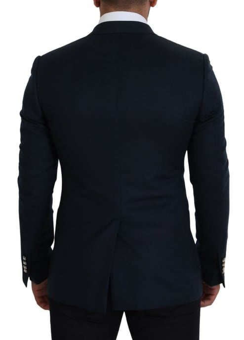 Dolce & Gabbana Herren Blauer Doppelreihiger Anzugblazer - Image 3