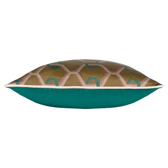 Paoletti Carnaby Kettengeometrisches Satin-Polyester-Kissen - Image 3
