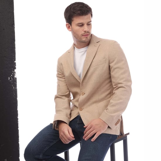 Men's Boss P-Hanry Slim-Fit Blazer Jacket in Cream