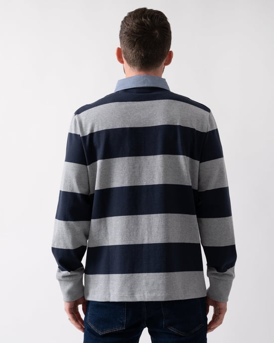 GANT Mens Regular Fit Chambray Stripe Heavy Rugger - Image 4