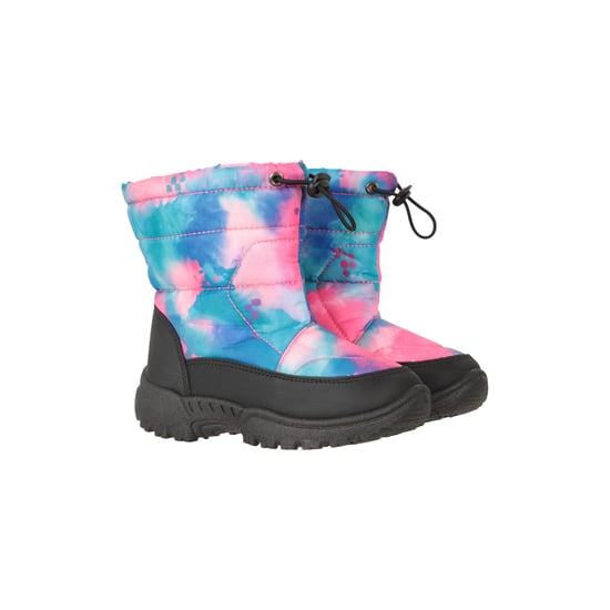 Mountain Warehouse Toddler Caribou Adaptive Tie Dye Snow Boots (Pale Pink)
