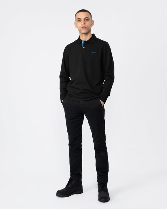 GANT Regular Fit Long Sleeve Contrast Pique Rugger