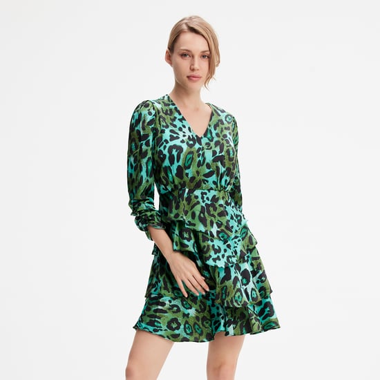 Kurzes Kleid mit Leopardenmuster - Image 1