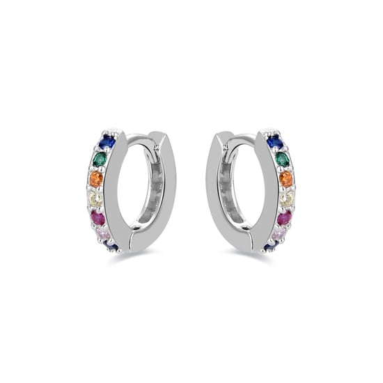 Luxenter Ohrring aus 925er Sterlingsilber mit rhodinierten Zirkonias - Image 2