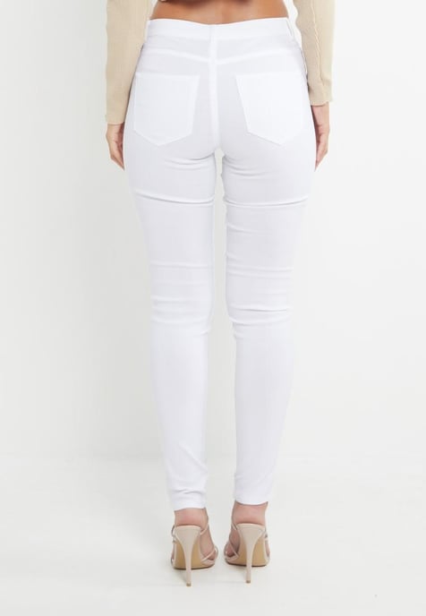 MYT Damen Skinny Super Stretch Chinos Weiß - Image 2