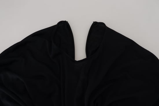 Dolce & Gabbana Schwarzes Etuikleid Midi Wollmantel Damenkleid - Image 5