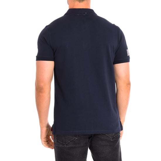 FOST Short Sleeve Polo with contrast lapel collar 64783 man