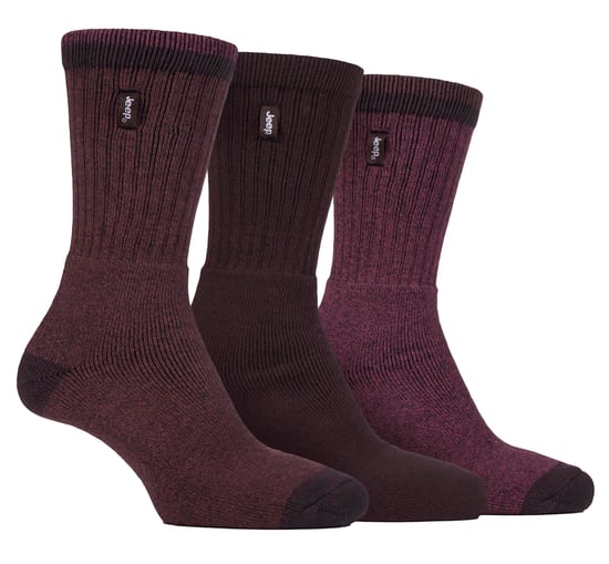 Herren Walking Boot Socken | Jeep Luxury Terrain Socken | Atmungsaktiv gerippt Design Freizeit Socken, Ideal für Wandern und Walking - Braun / Erde - Image 1