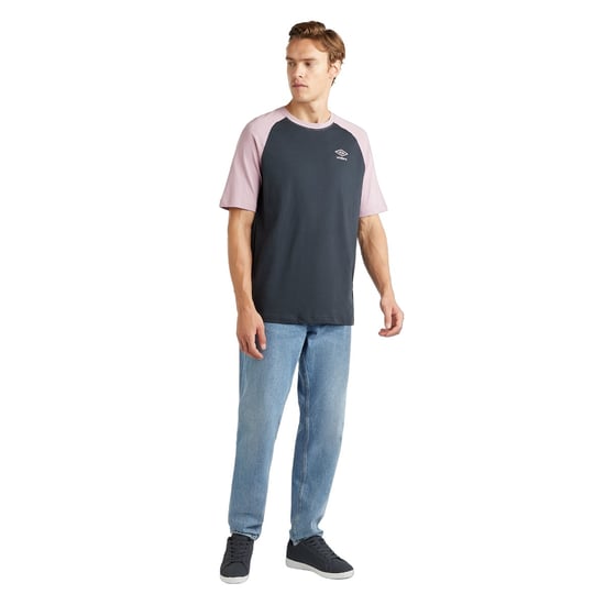 Umbro Mens Core Raglan T-Shirt (Woodland Grey/Mauve Shadow)