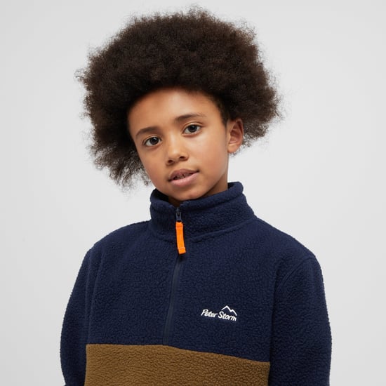 Peter Storm Kids' Borg 1/4-Zip Fleece Mid-layer with Warm, Soft & Cosy Fabric