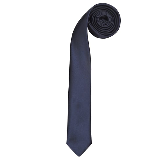 Premier Tie - Schlanke Herren-Retro-Arbeitskrawatte (Marine) - Image 1