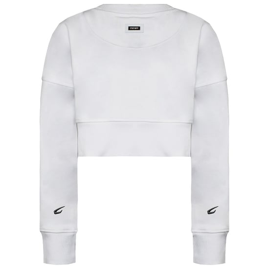 BoxRaw Johnson Damen-Sweatshirt, kurz, Weiß - Image 2