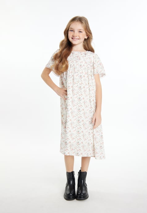 Dreimaster Kleid Mädchen (Kids) weiße Blume - Image 2