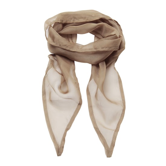 Premier Unisex Adult Colours Chiffon Scarf (Khaki)