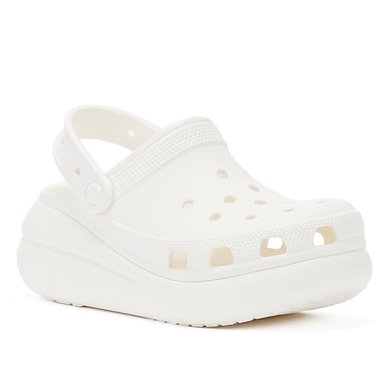 Crocs Classic Crush Clog Damen Weiß Sandalen - Image 2