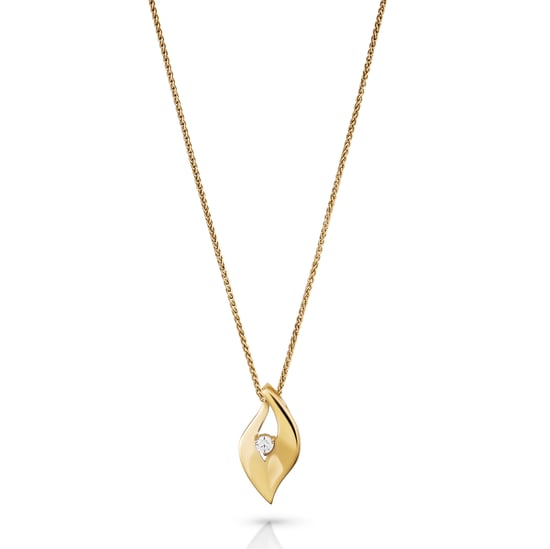 Orphelia 'Milan' Damen 925 Sterling Silber Set: Kettenanhänger + Ohrringe - Gold SET-7519/G - Image 3