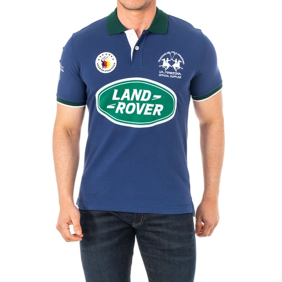 Short sleeve polo with lapel collar 2MPD17 men