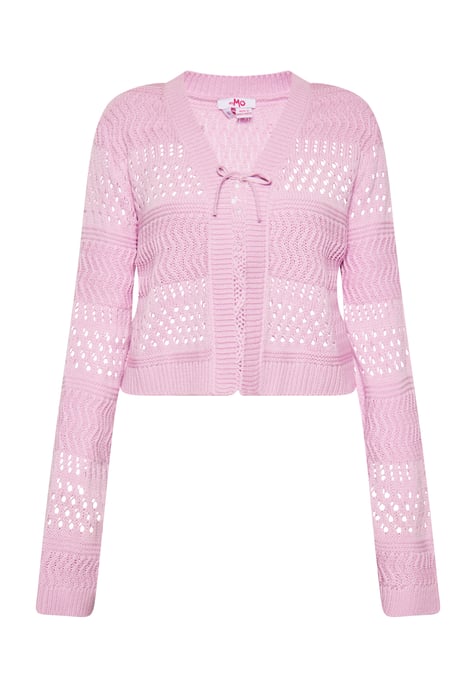 Mymo Strickjacke Damen Rosa - Image 1