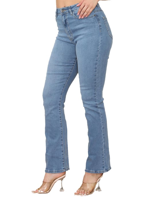 Enzo | Womens Bootcut Jeans - Hellblau - Image 1