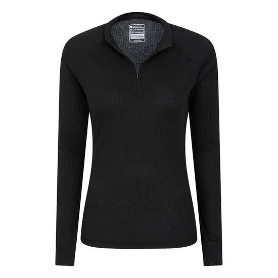 Mountain Warehouse Womens/Ladies Talus Zip Neck Langarm-Thermal-Top (Schwarz) - Image 4