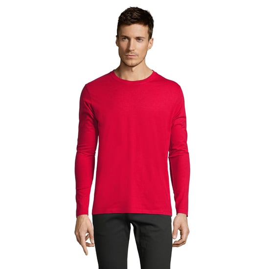 SOLS - "Imperial" T-Shirt für Herren Langärmlig (Rot) - Image 1