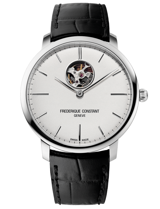 Frédérique Constant Slimline Heart Beat Herren Schwarz Uhr FC-312S4S6 - Image 1