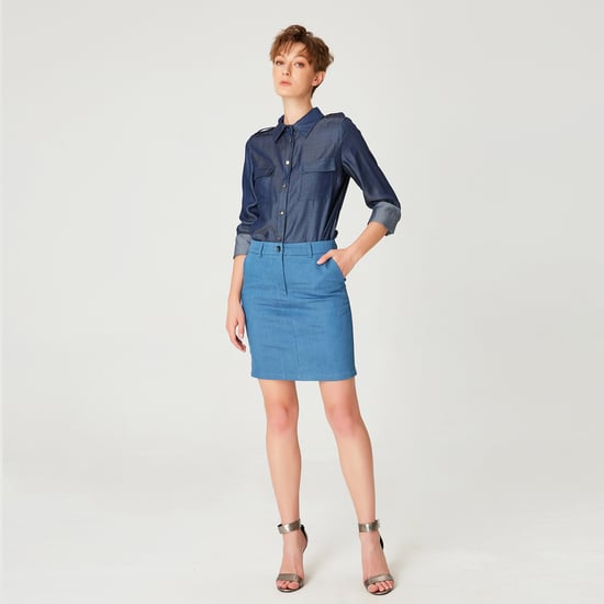 Chemise basique imitation jean