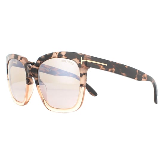 Tom Ford Sonnenbrille Amarra FT0502 55G Rosa Havanna Braun Spiegel - Image 2