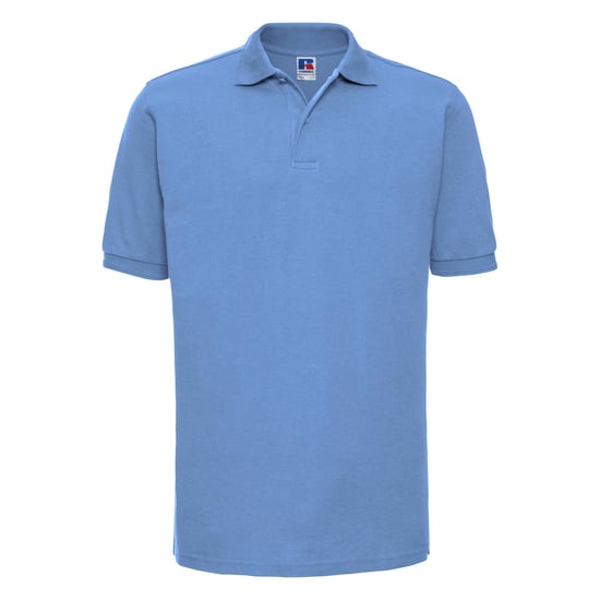 Russell Herren Ripp Polo-Shirt, Kurzarm (Himmelblau) - Image 1