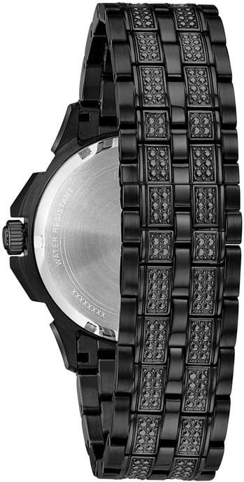 Bulova Crystal Octava Herren Uhr Schwarz 98C134 - Image 2
