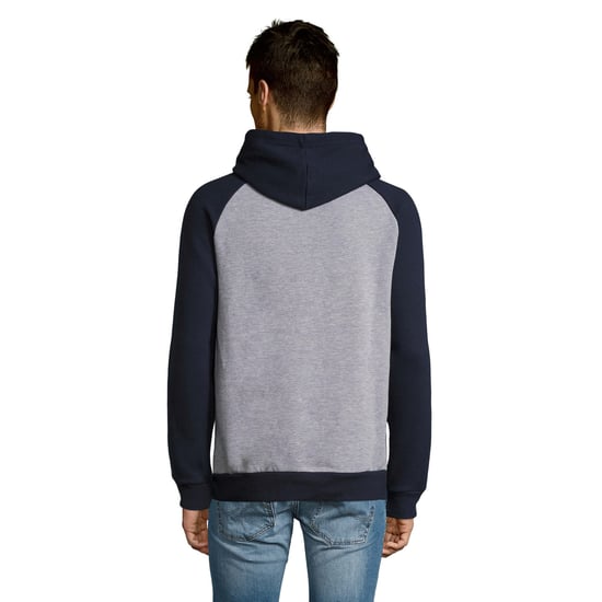 SOLS - "Seattle" Sweatshirt für Herren/Damen Unisex (Grau meliert/Dunkelblau) - Image 2
