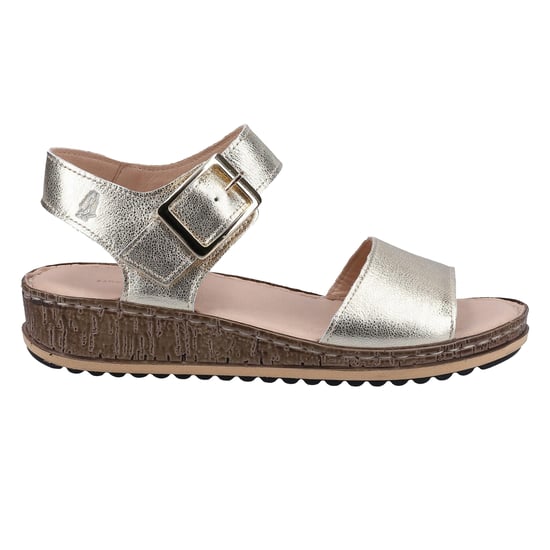Hush Puppies - Damen Sandalen "Ellie", Leder (Gold) - Image 3