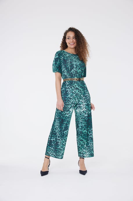 Nia Leopard Print Jumpsuit - Image 2