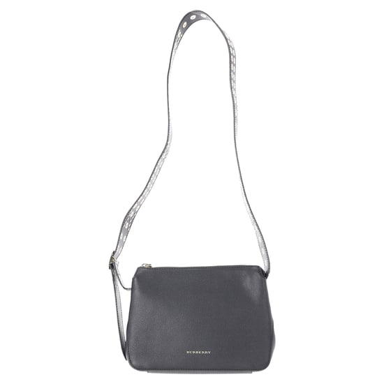 Burberry Helmsley Reißverschluss-Crossbody-Tasche aus schwarzem Leder - Image 1