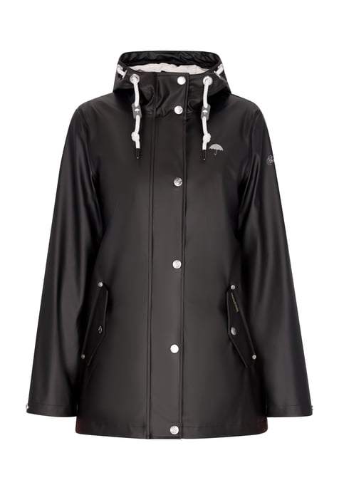 Schmuddelwedda Regenjacke Damen schwarz - Image 1