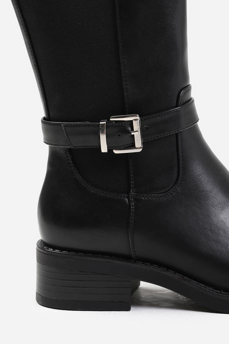 Wheres That From Womens 'Bode' Knee High Boots With Buckle Detail