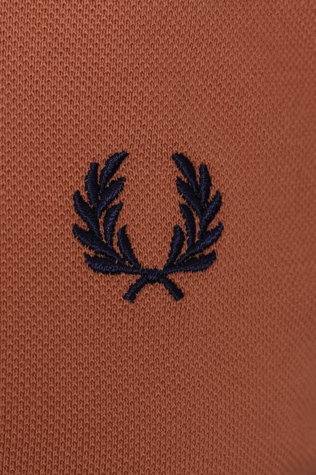 Fred Perry Twin Tipped Polohemd Lichtrost/Französisch Navy - Image 3