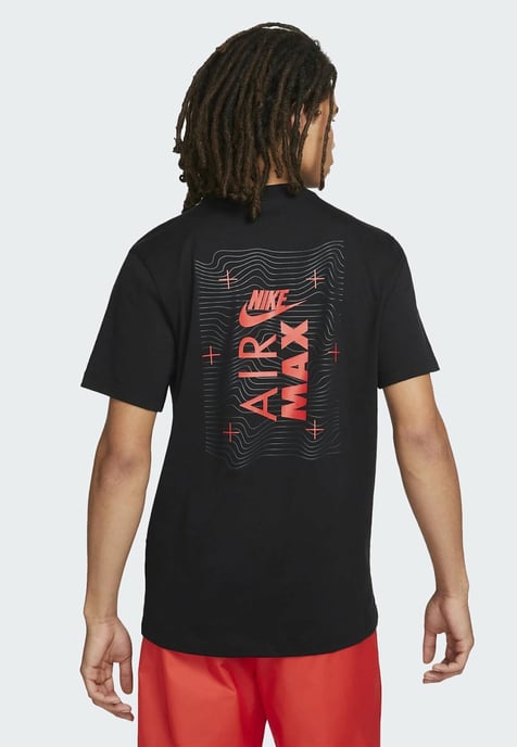 Nike Sportswear Air Max Herren-T-Shirt in Schwarz - Image 2