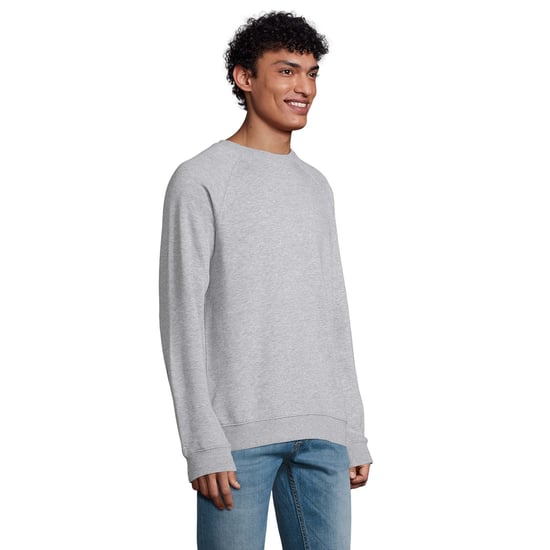SOLS Unisex Erwachsene Space Organic Raglan Sweatshirt (grau meliert) - Image 5