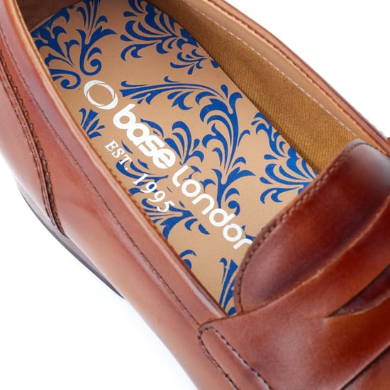 Base London Bruno Herren Mokassins aus gebranntem Tan-Leder - Image 6