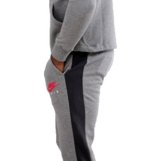 Nike Air Herren Fleece-Trainingsanzug Full Set Grau - Image 4