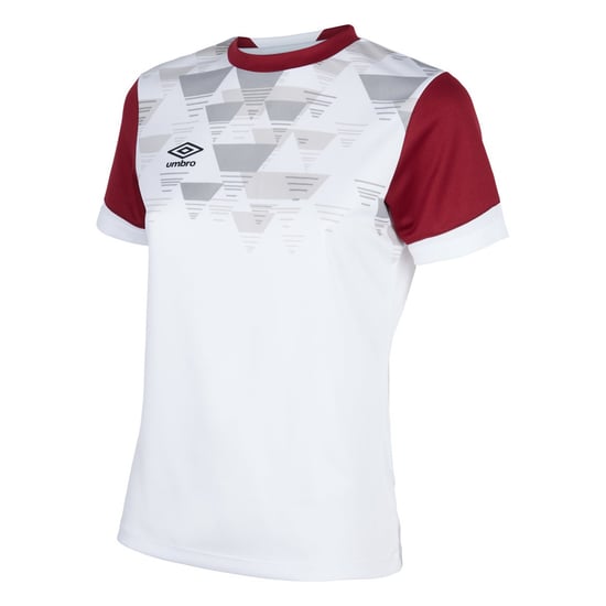 Umbro - Maillot VIER - Enfant (Blanc / Bordeaux) - Image 1