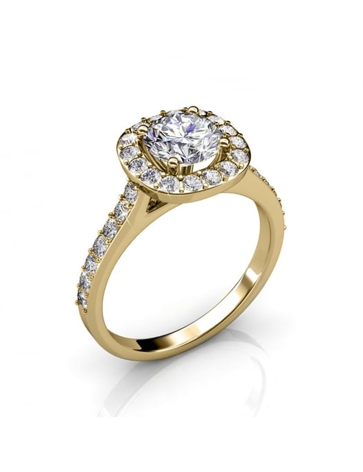 Kuscheliger Ring - Gold und Kristall - Image 1