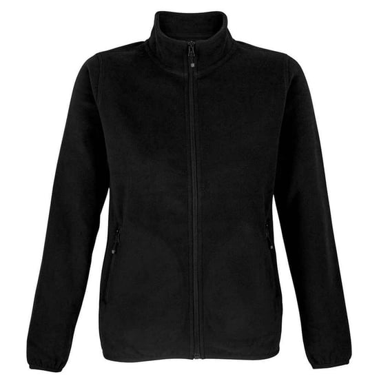 SOLS Womens/Ladies Factor Microfleece Recycled Fleece Jacket (Schwarz) - Image 1